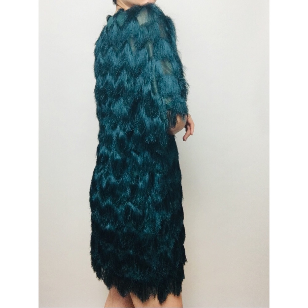H&M green fringe dress - Picture 2 of 3